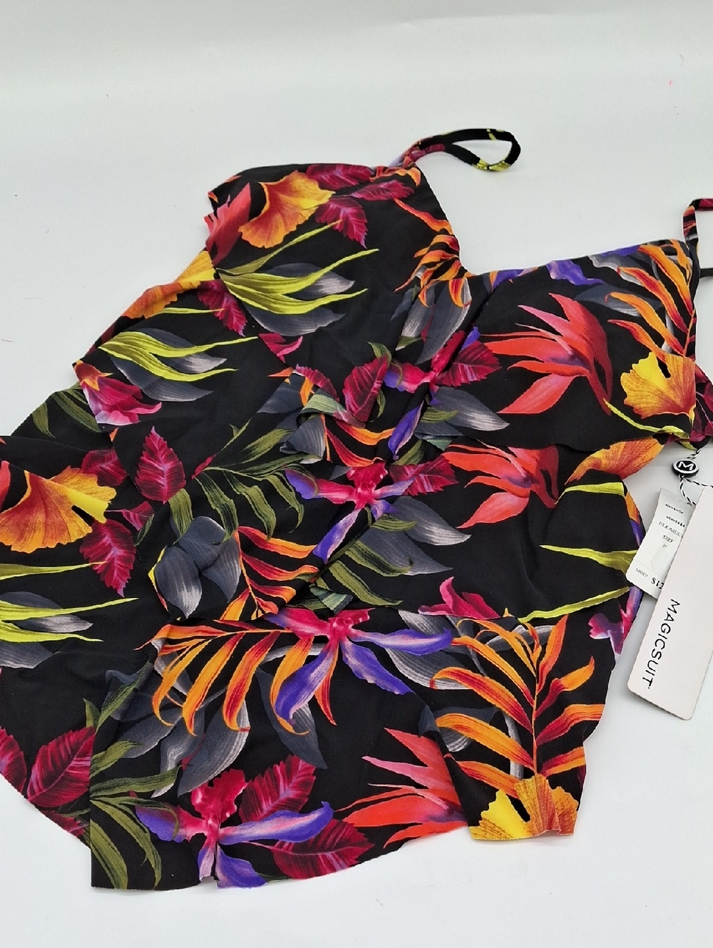 Magicsuit Oasis Rita Tankini Top‎ Black Tropical 10